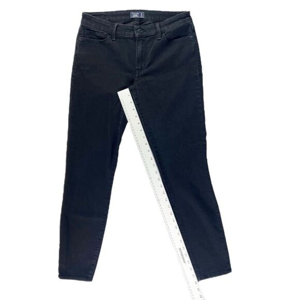 Abercrombie Harper Ankle Black Skinny Jeans Mid Rise Size 27 / 4 Long - Picture 3 of 8